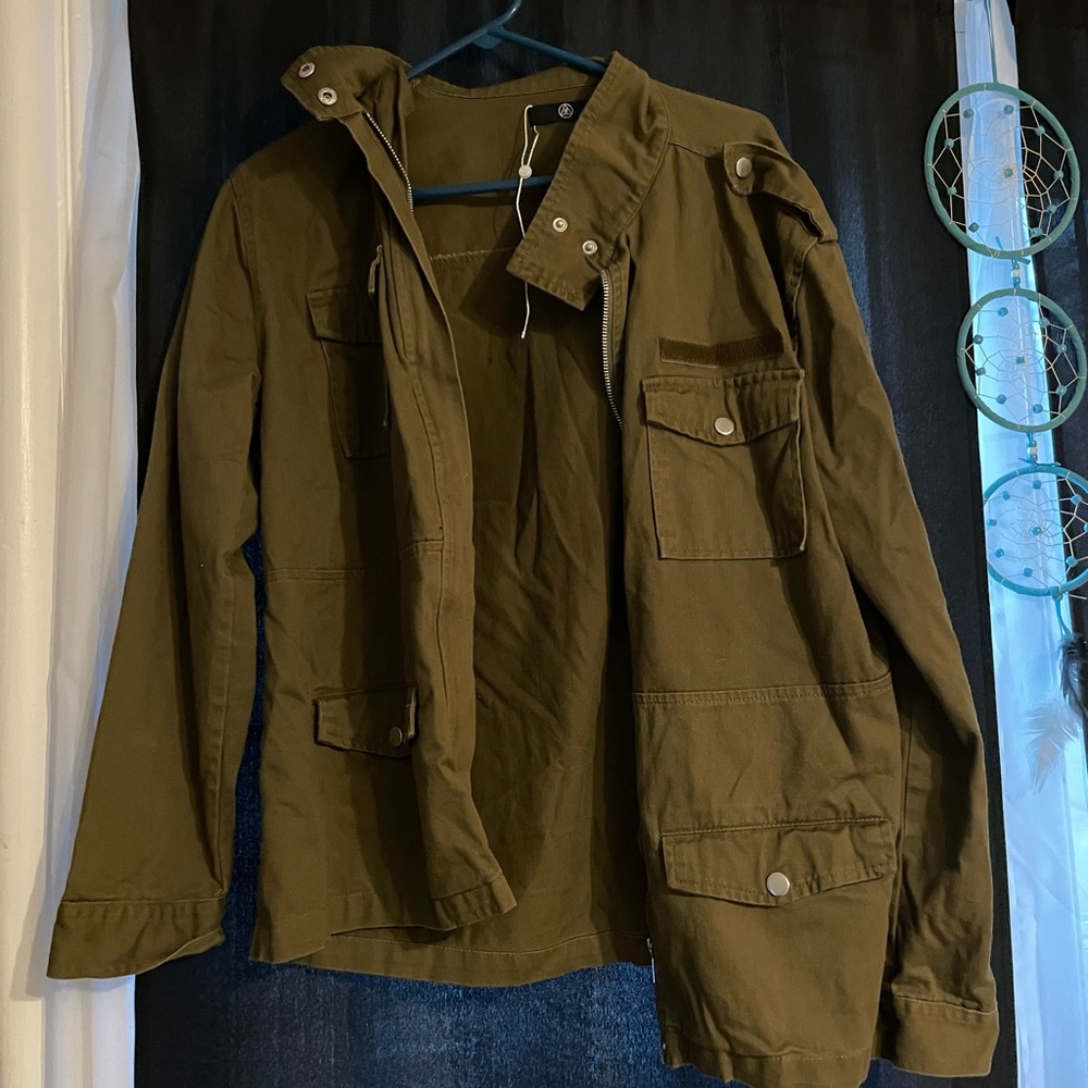 Misguided jacket! Size medium, zipper.